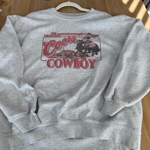 Vintage Coors Cowboy Crewneck Sweatshirt